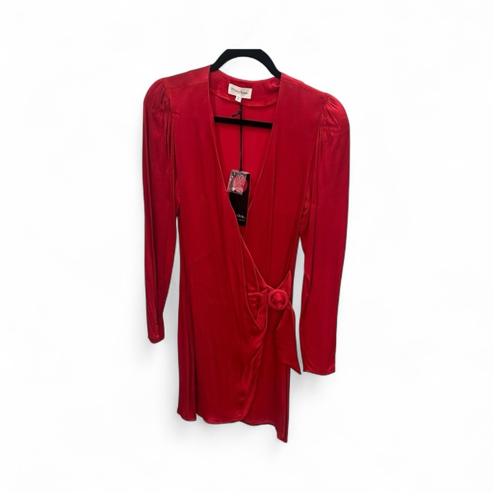 Privacy Please Red Long Sleeve Dress